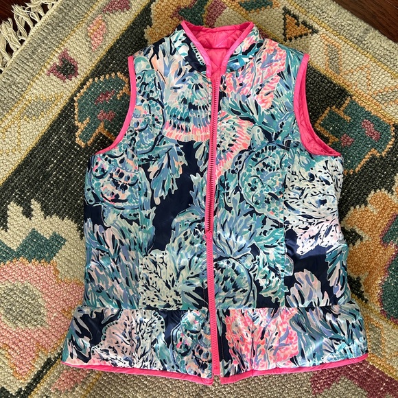 Lilly Pulitzer Girls Reversible Vest (12-14) - Picture 5 of 6